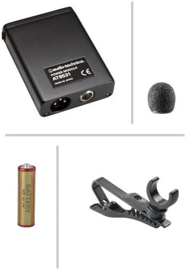 Alt view image 4 of 9 - Audio Technica AT803 Mini Omnidirectional Lav Mic Lavalier Mic