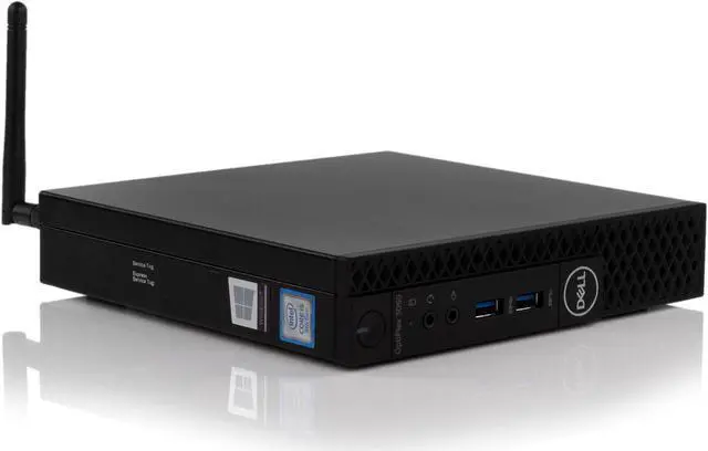 Alt view image 5 of 7 - Dell OptiPlex 3060 Micro Desktop, Intel 6-Core i5-8500T Upto 3.5GHz, 16GB RAM, 256GB SSD, HDMI, DisplayPort, Wi-Fi, Bluetooth, Windows 10 Pro