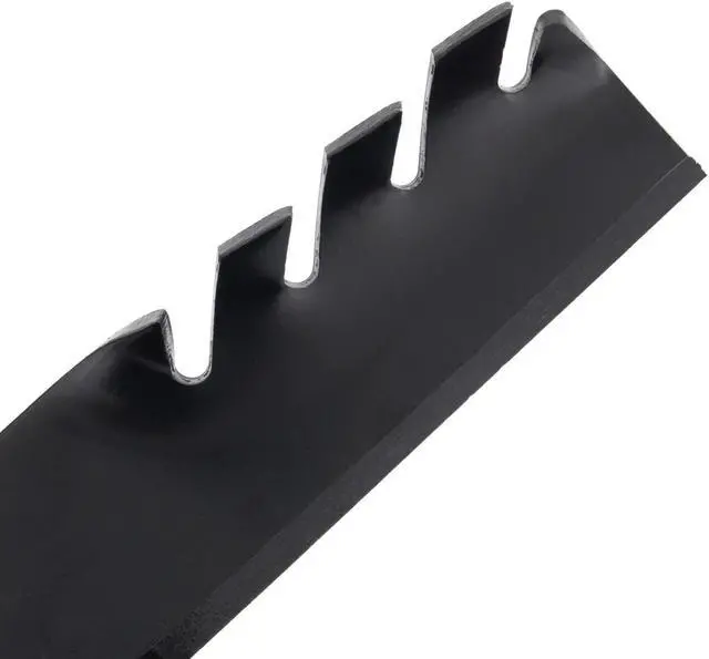 Alt view image 6 of 6 - 6 USA Mower Blades AYP844BP High-Lift Toothed Fits AYP 12784 127842 134148 138407 138497 138970 139774 193957 Length 19-5/16 in. Width 2-1/2 in. Thickness .187 in. Center Hole 5 Point Star 38 in. Deck