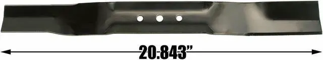 Alt view image 2 of 7 - (2) USA Mower Blades® TB21BP for Toro® 108-0954-03, 108-3762-03, 108-3762-03P, 21" Deck