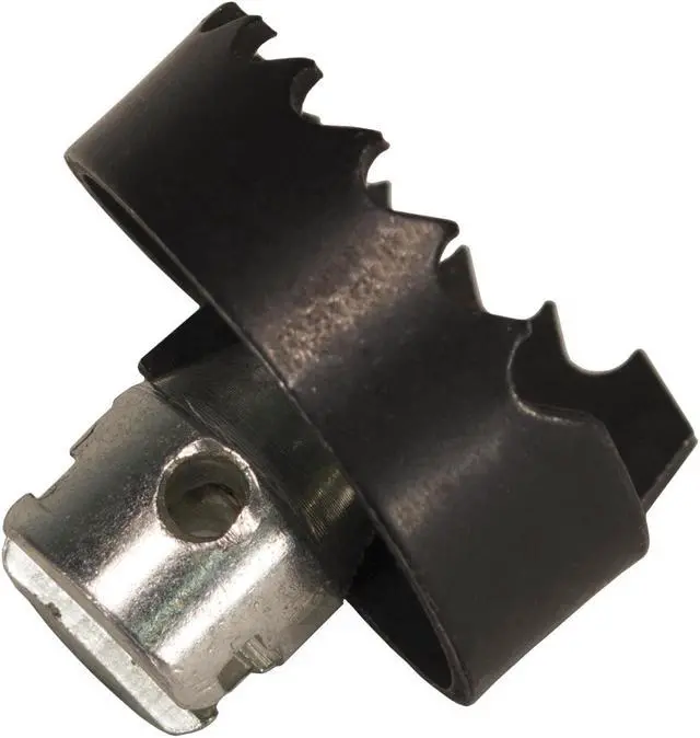 Alt view image 2 of 2 - Steel Dragon Tools® Spiral Sawtooth 1-1/2" C8 Cutter fits RIDGID® Sectional Drain Cable