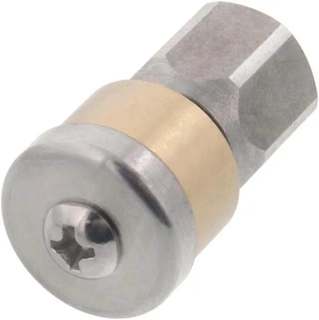 Alt view image 2 of 3 - Erie Tools Rotating 1/8" Drain Cleaning Nozzle 2.0 Orifice 4000 PSI Stainless Steel for Sewer Pipe Water Jetter