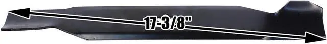 Alt view image 4 of 6 - USA Mower Blades (6) AYP380BP High Lift Blade Fits AYP® Craftsman® 156468 532137380 917137380MS 917137380P Length 17 3/8in. Width 2 1/4in. Thickness .150in. Center Hole 5 PT ST 50in. Deck