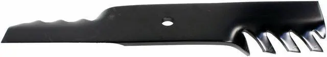 Alt view image 3 of 7 - USA Mower Blades (3) CMB184BP Toothed Extra High Lift Blade Fits Bad Boy® 038-5350-0050 038-5350-00 Length 16 1/2 in. Width 3 in. Thickness .250 in. Center Hole 5/8 in. 32 in. 48 in. Deck