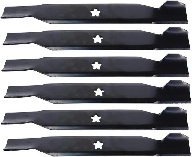 Main image of USA Mower Blades (6) AYP380BP High Lift Blade Fits AYP® Craftsman® 156468 532137380 917137380MS 917137380P Length 17 3/8in. Width 2 1/4in. Thickness .150in. Center Hole 5 PT ST 50in. Deck