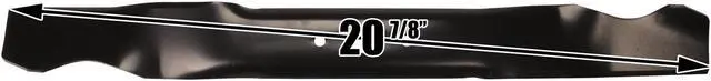Alt view image 3 of 6 - 6 USA Mower Blades MTD941BP Medium Lift for MTD® Troy Bilt® 1002810 490-100-M084 742-04276 742-04276S 742-0741 Length 21 in. Width 2-1/4 in. Thickness .134 in. Center Hole Rectangular 21 in. Deck