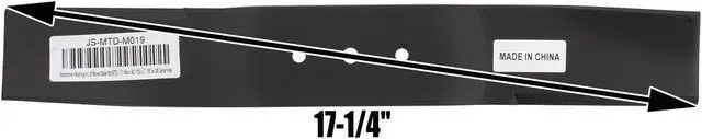 Alt view image 3 of 7 - 3 Mower Blades for MTD® 742-0171 742-0171B 942-0171 942-0171B 190-993-000 195-958-000 196-993-000 19958S 19993C 19993S