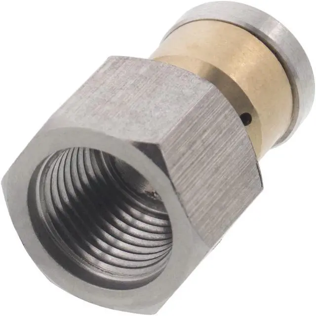 Alt view image 3 of 3 - Erie Tools Rotating 3/8" Drain Cleaning Nozzle 13.5 Orifice 4000 PSI Stainless Steel for Sewer Pipe Water Jetter