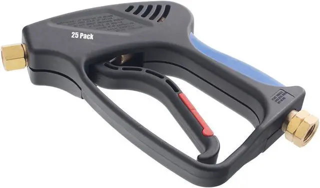Main image of 25 pack of 4000 PSI Pressure Washer Gun 3/8in. Inlet 1/4in. Female Outlet 7 GPM Replacement Gun with Trigger Lock and Easy Grip for Hi Temp Applications