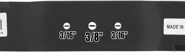 Alt view image 6 of 7 - 3 Mower Blades for MTD® 742-0171 742-0171B 942-0171 942-0171B 190-993-000 195-958-000 196-993-000 19958S 19993C 19993S