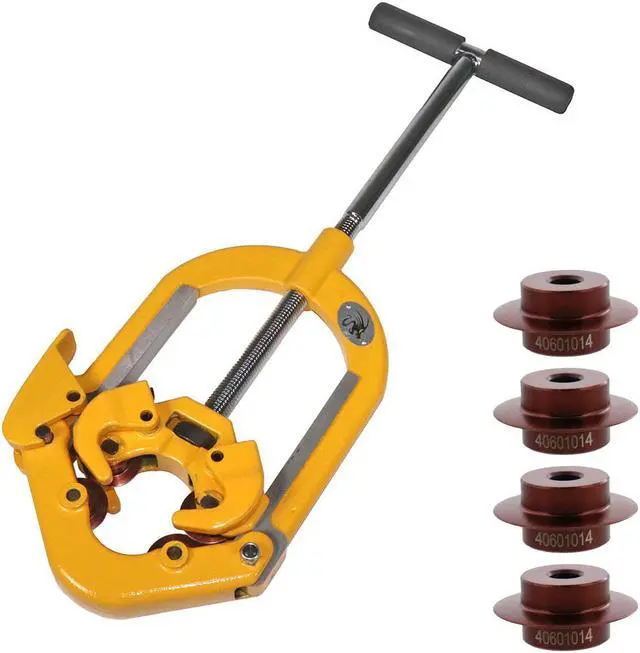 Main image of Steel Dragon Tools® H4 Hinged 4-Wheel 2in.-4in. Pipe Cutter with Hardened Steel Cutting Wheels
