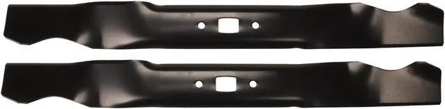 Main image of 2 USA Mower Blades MTD941BP Medium Lift for MTD® Troy Bilt® 1002810 490-100-M084 742-04276 742-04276S 742-0741 Length 21 in. Width 2-1/4 in. Thickness .134 in. Center Hole Rectangular 21 in. Deck