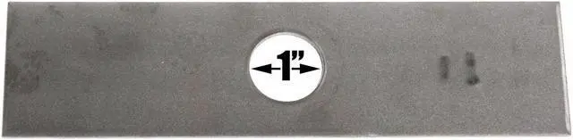 Alt view image 3 of 3 - 50 USA Mower Blades® Edger Blade UnSharpened Not Heat Treated or Painted 8" x 2" x .120" Center Hole 1" for Echo 69601552631 720237001  578392802 Maruyama 216062 840084  4133-713-4102