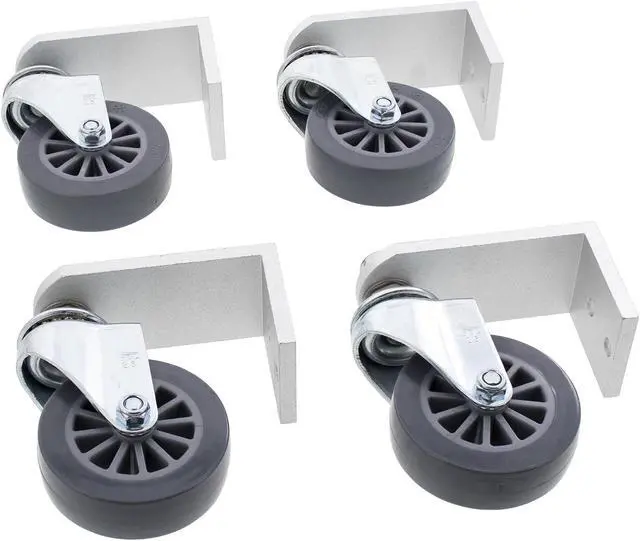 Alt view image 3 of 4 - Erie Tools Set of 4 - 2-1/2 in. x 3/4 in. Replacement Castor Wheels for Surface Cleaners