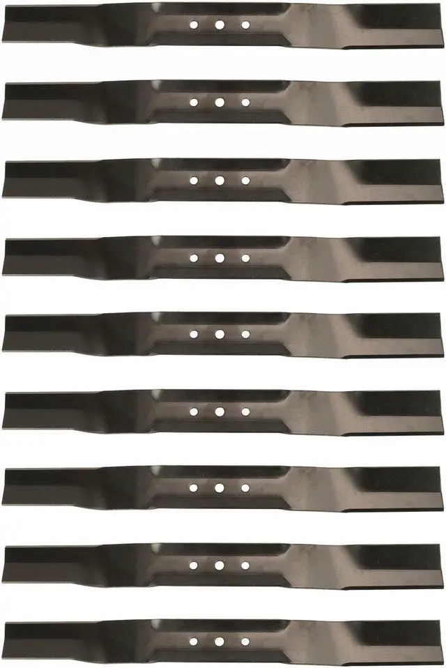 Main image of USA Mower Blades (9) TB22BP Medium Lift for Toro 104869703 108976402P Length 21-11/16 in. Width 2-1/4 in. Thickness .150 in. Center Hole 7/16 in. 22 in. Deck