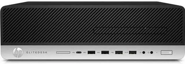 Alt view image 2 of 20 - HP EliteDesk 800 G4 - SFF - Core i5 8500 3 GHz - 8 GB - SSD 256 GB (4DP54UT#ABA)