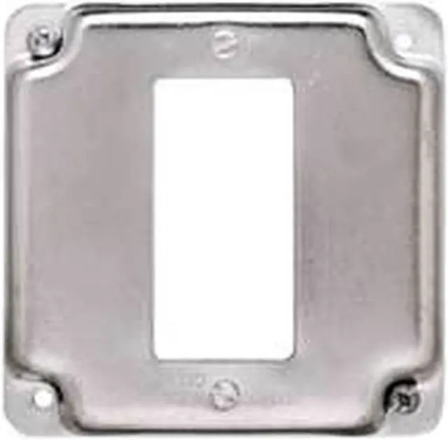 Alt view image 6 of 10 - Raco Electrical Box Cover,Square,GFCI,1Gang  808C
