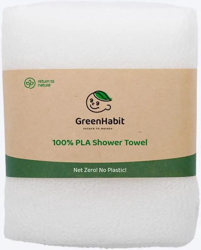 Main image of GreenHabit Sensitive Shower Cloth -  Biomass (PLA100%) No plastic