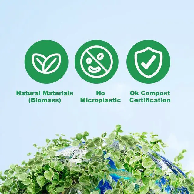 Alt view image 7 of 7 - GreenHabit Sensitive Shower Cloth -  Biomass (PLA100%) No plastic