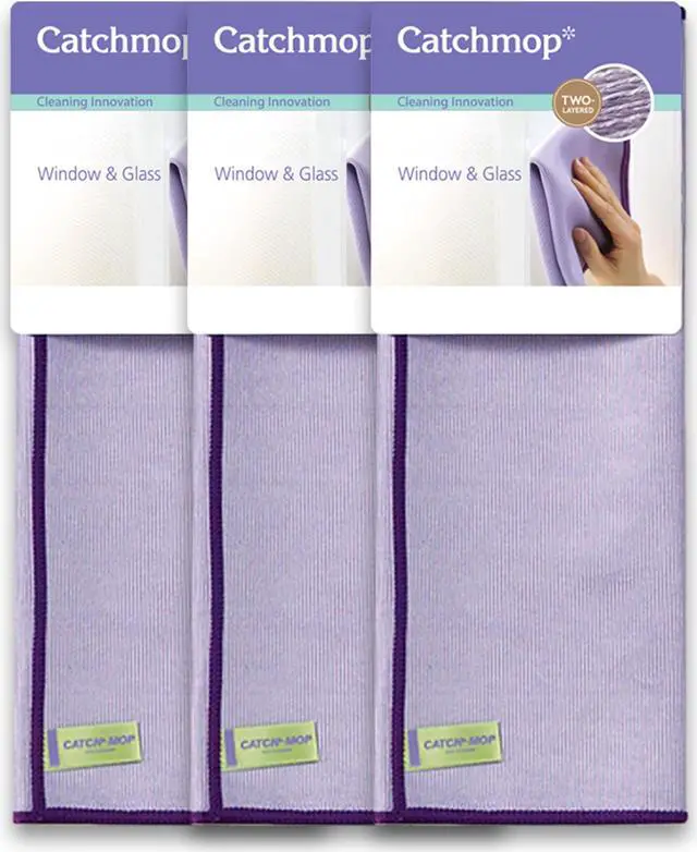 Main image of Window & Glass Cloth, Double-sided, Residue-free, Easy to clean (3 sets)