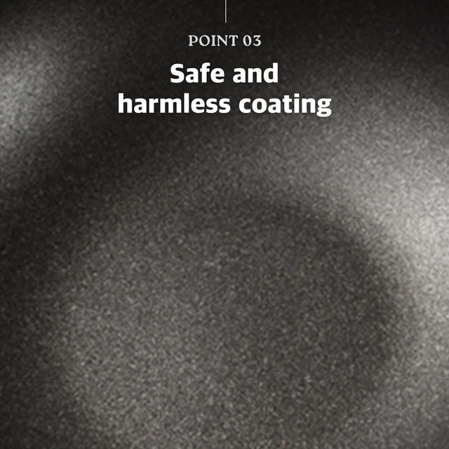Alt view image 6 of 7 - KOHAS Prime Titanium Stone Coating Wok Pan, Black 12.6 inch
