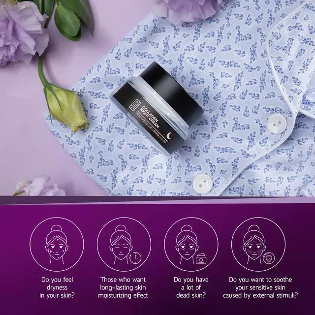 Alt view image 7 of 7 - Haryeong Collagen Cream (2 Type) Night Cream