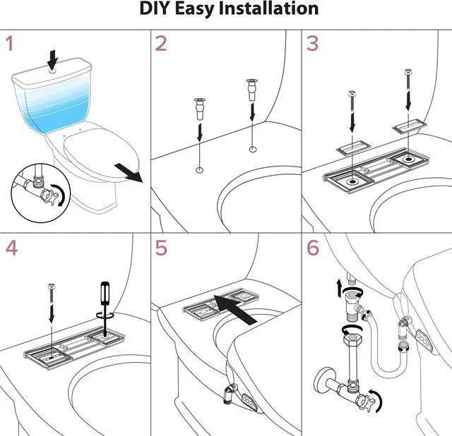 Alt view image 6 of 7 - SmartBidet SB-1200RR Advanced Electric Bidet Seat for Round Toilets with Remote Control