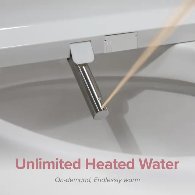 Alt view image 3 of 7 - SmartBidet SB-1200RR Advanced Electric Bidet Seat for Round Toilets with Remote Control