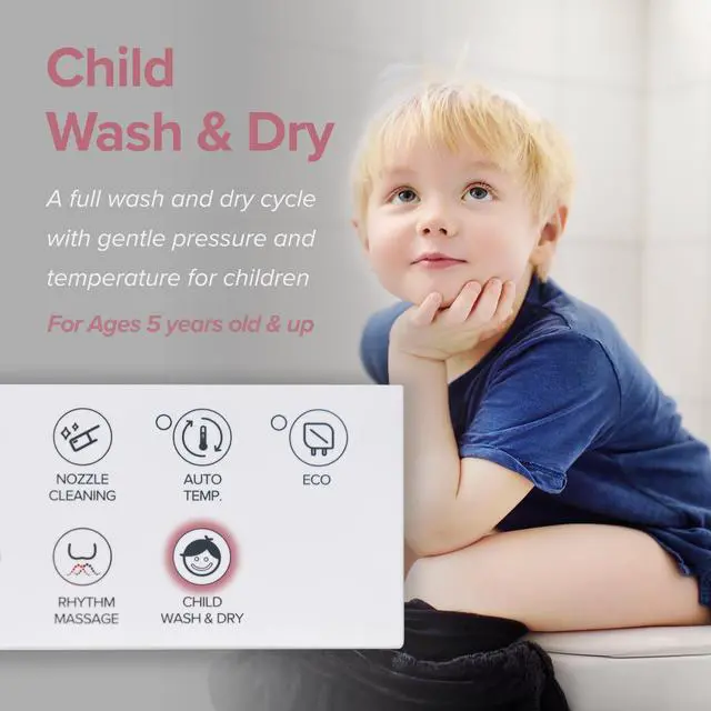 Alt view image 4 of 7 - SmartBidet SB-1200RR Advanced Electric Bidet Seat for Round Toilets with Remote Control