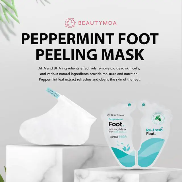 Alt view image 2 of 7 - BEAUTYMOA Peppermint Foot Peeling Mask Pack