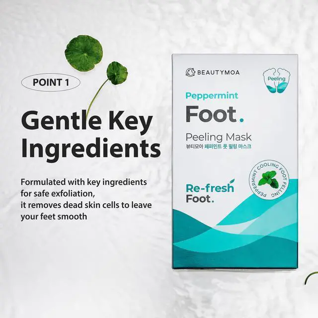 Alt view image 5 of 7 - BEAUTYMOA Peppermint Foot Peeling Mask Pack