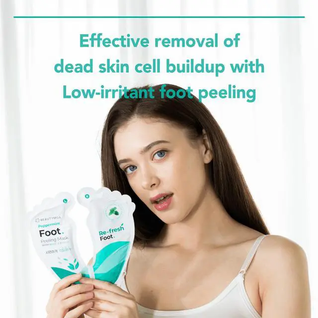 Alt view image 3 of 7 - BEAUTYMOA Peppermint Foot Peeling Mask Pack