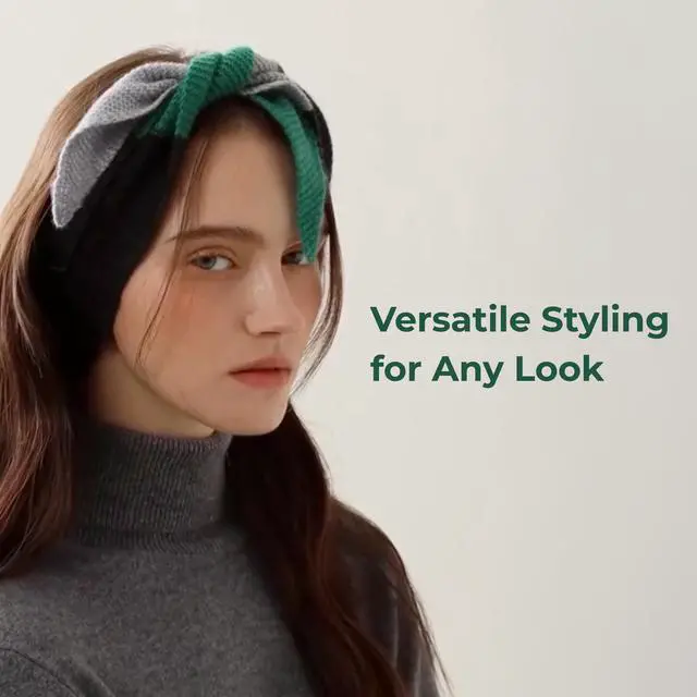 Alt view image 6 of 7 - ERKHES CASHMERE 100% MUFFLER POINT Green