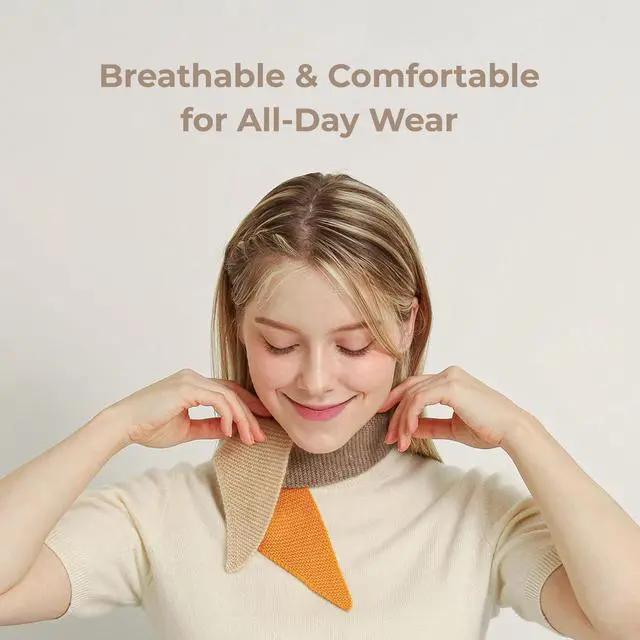 Alt view image 7 of 7 - ERKHES CASHMERE 100% MUFFLER POINT Golden