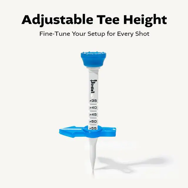 Alt view image 4 of 7 - Birdie1 Smart Golf Tees (Long Tees+Short Tees) 1P, 5ea Blue