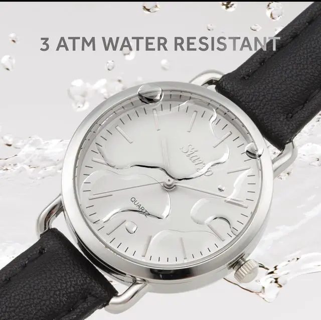 Alt view image 6 of 7 - SIARGO SG-002 SWB Caper Collection 28mm Womens Quartz Watch with Italian Leather Strap (Silver White)