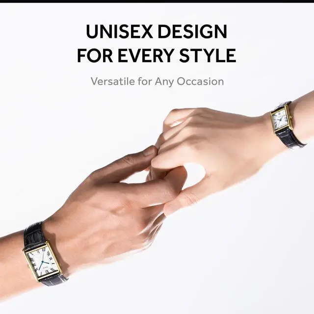 Alt view image 7 of 7 - SIARGO Fennel 28mm Unisex Watch with Guilloché Brass Case, Sapphire Glass, Cowhide Leather Strap, and Swiss Ronda Quartz Movement (Gold & White Black)