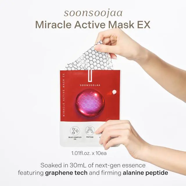 Alt view image 2 of 7 - Soonsoojaa Miracle Active Mask EX 30ml / 1.01fl.oz. x 10ea