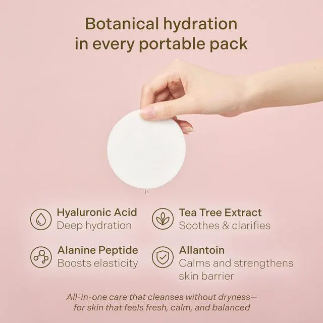 Alt view image 4 of 7 - Soonsoojaa Portable One-Step Water Cleansing Pad 2pads(8ml) x 10ea (20pads)