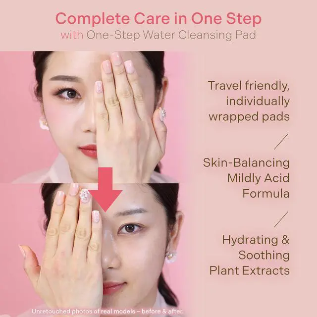 Alt view image 7 of 7 - Soonsoojaa Portable One-Step Water Cleansing Pad 2pads(8ml) x 10ea (20pads)