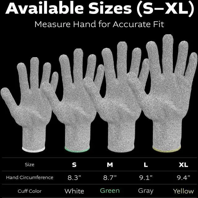 Alt view image 7 of 7 - Grey Glass Fiber Liner Glove M, 5 pairs
