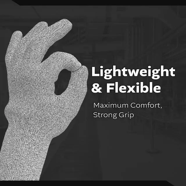 Alt view image 5 of 7 - Grey Glass Fiber Liner Glove M, 5 pairs