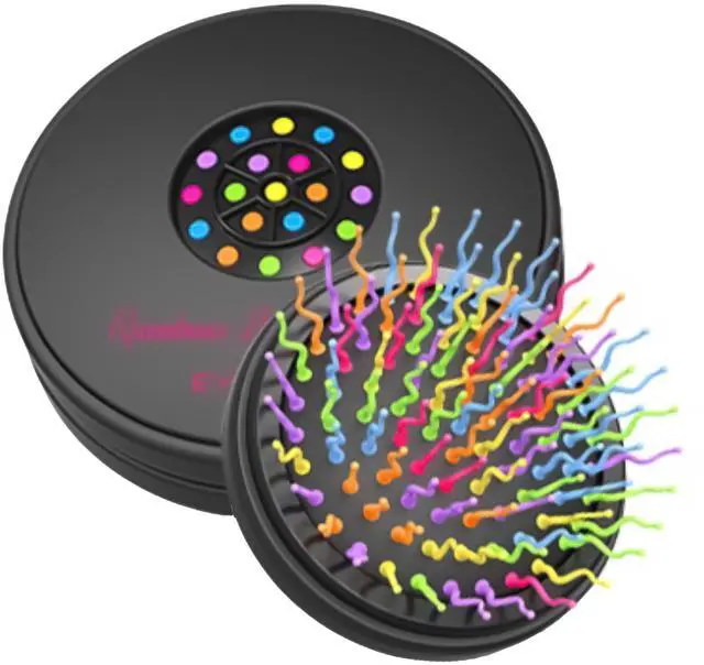 Main image of Eyecandy Rainbow volume S brush Compact (Black)