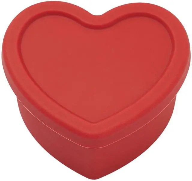 Main image of LOVEAT Heart Bowl 8.5 fl oz (250ml)  Patented Leak-Proof Baby Food Storage Container, Microwave Freezer and Oven Safe, BPA-Free for Weaning and Toddler Feeding (Red)