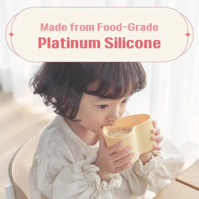 Alt view image 3 of 7 - LOVEAT Heart Bowl 8.5 fl oz (250ml)  Patented Leak-Proof Baby Food Storage Container, Microwave Freezer and Oven Safe, BPA-Free for Weaning and Toddler Feeding (Red)