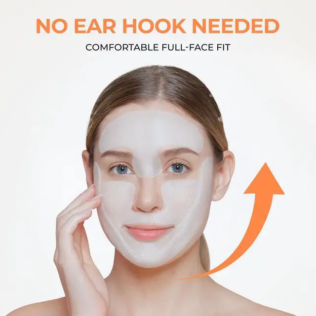 Alt view image 3 of 7 - Revcell Vita Collagen Full Face Lifting Mask / 5 sheets / 3.35 oz / 95g / White