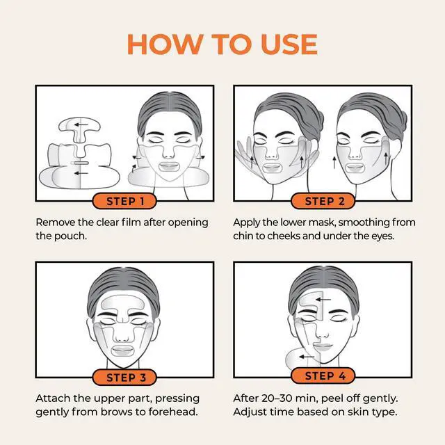 Alt view image 7 of 7 - Revcell Vita Collagen Full Face Lifting Mask / 5 sheets / 3.35 oz / 95g / White