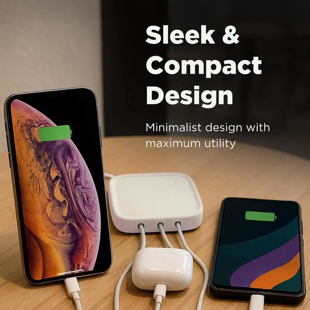 Alt view image 6 of 7 - Anti-theft ultra-fast multi-smartphone charger (TC75)