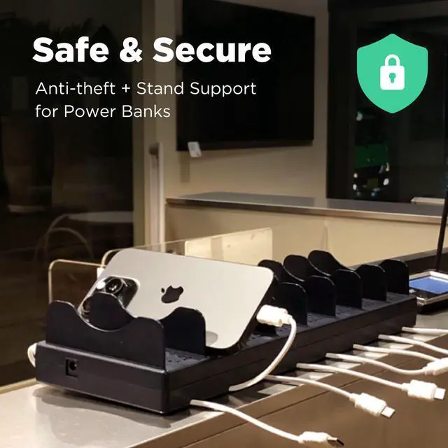 Alt view image 5 of 6 - Anti-theft ultra-fast multi-smartphone charger (TC71)