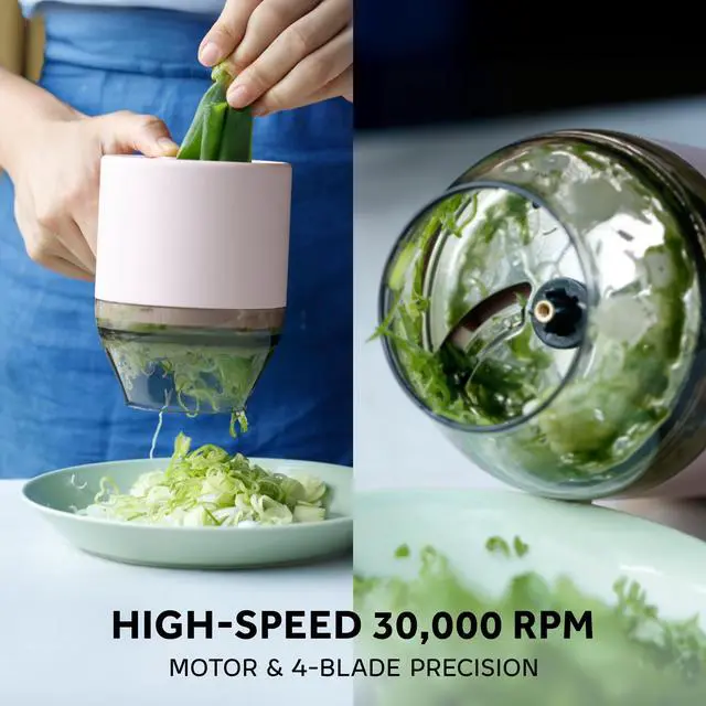 Alt view image 3 of 7 - Food Sitter Multipurpose Slicer and Dicer (Powder Pink)